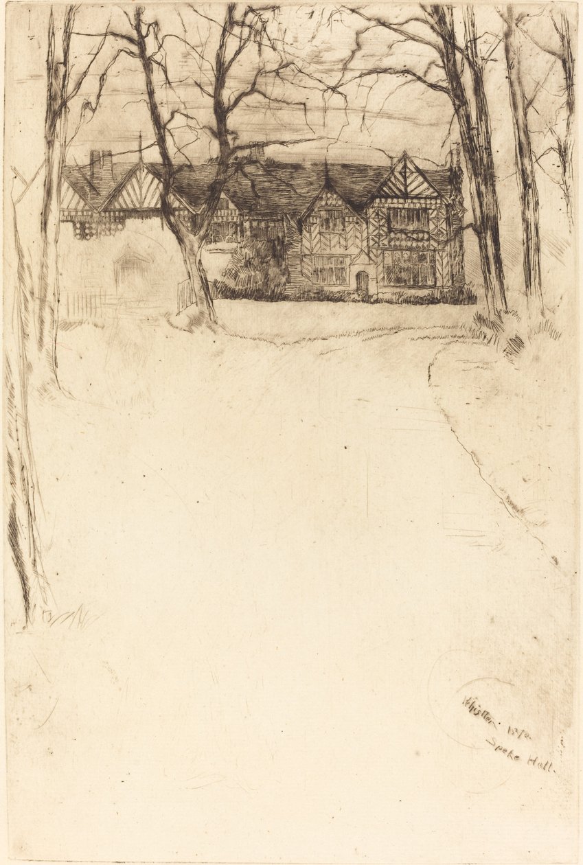 Speke Hall, nr 1, 1870. av James Abbott McNeill Whistler