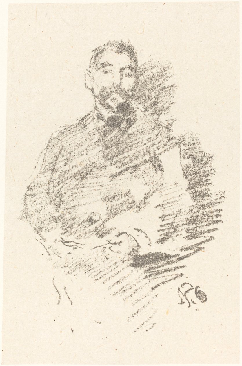 Stephane Mallarmé, 1892. av James Abbott McNeill Whistler