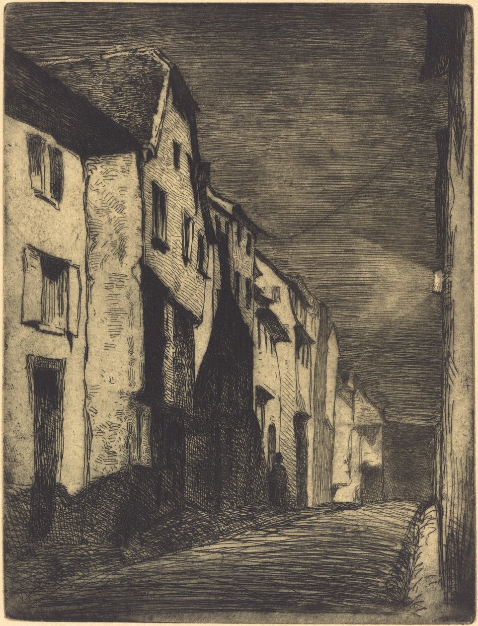 Gata i Saverne, 1858. av James Abbott McNeill Whistler