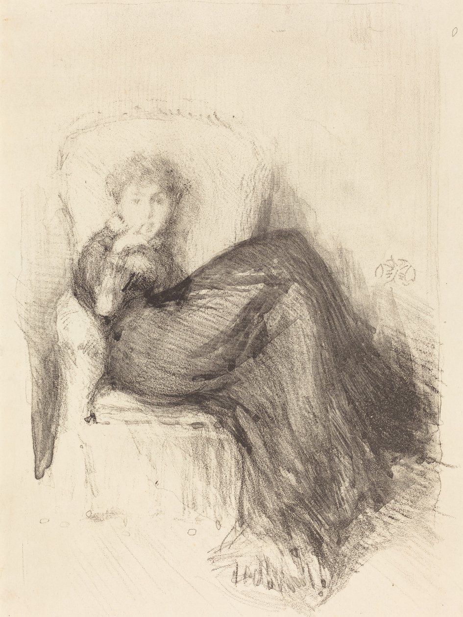 Studie: Maude Seated, 1878. av James Abbott McNeill Whistler