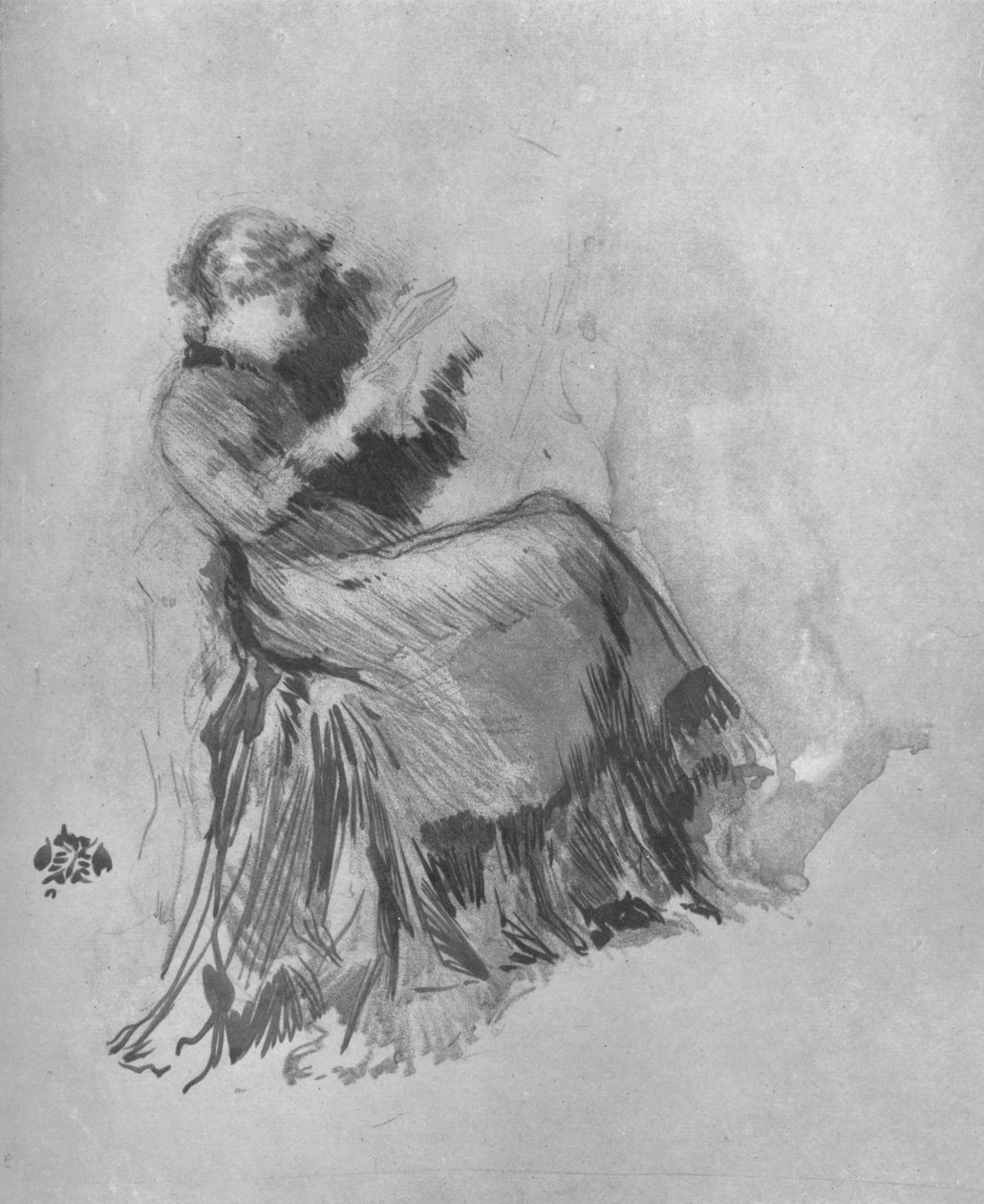 Studie, c1880, 1904 av James Abbott McNeill Whistler