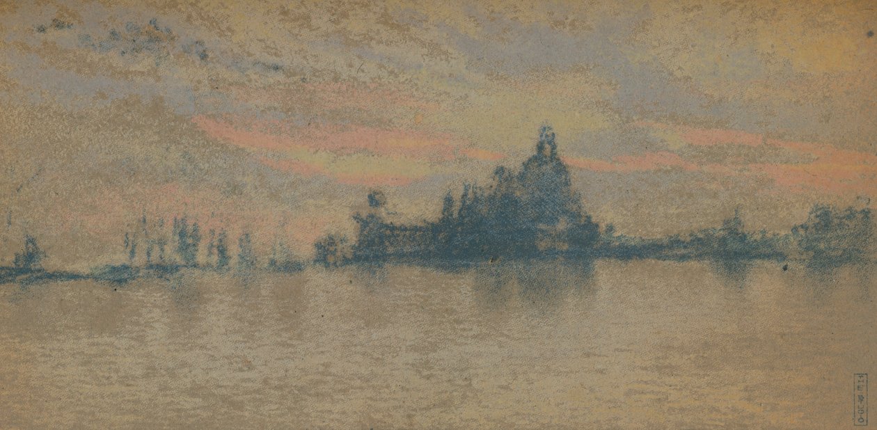 Solnedgång: Venedig, c1880 1903-1904 av James Abbott McNeill Whistler