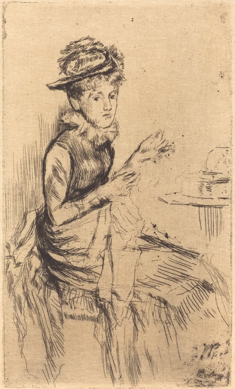 Tatting, c. 1873. av James Abbott McNeill Whistler