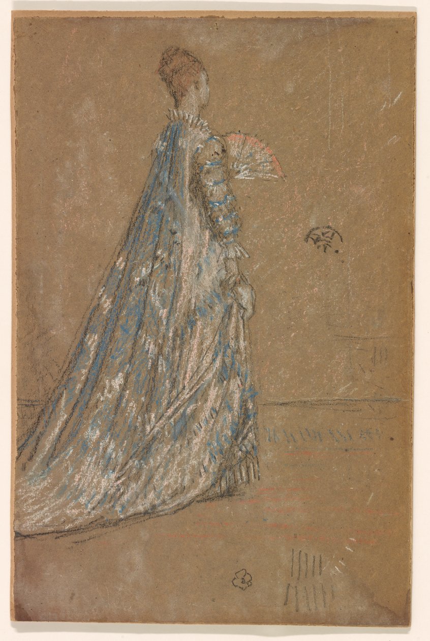Den blå klänningen, 1871. av James Abbott McNeill Whistler