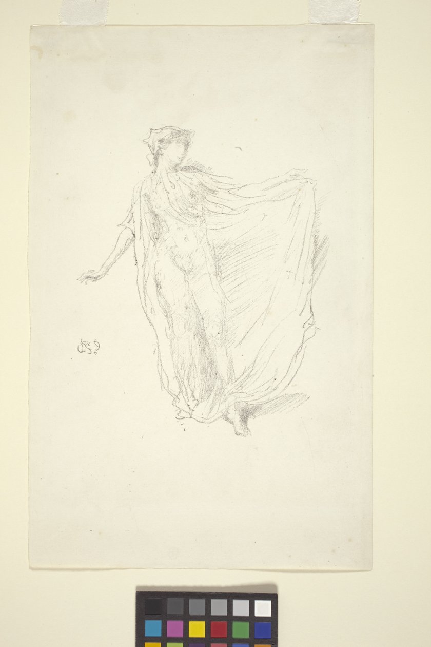 The Dancing Girl (överföringslitografi) av James Abbott McNeill Whistler