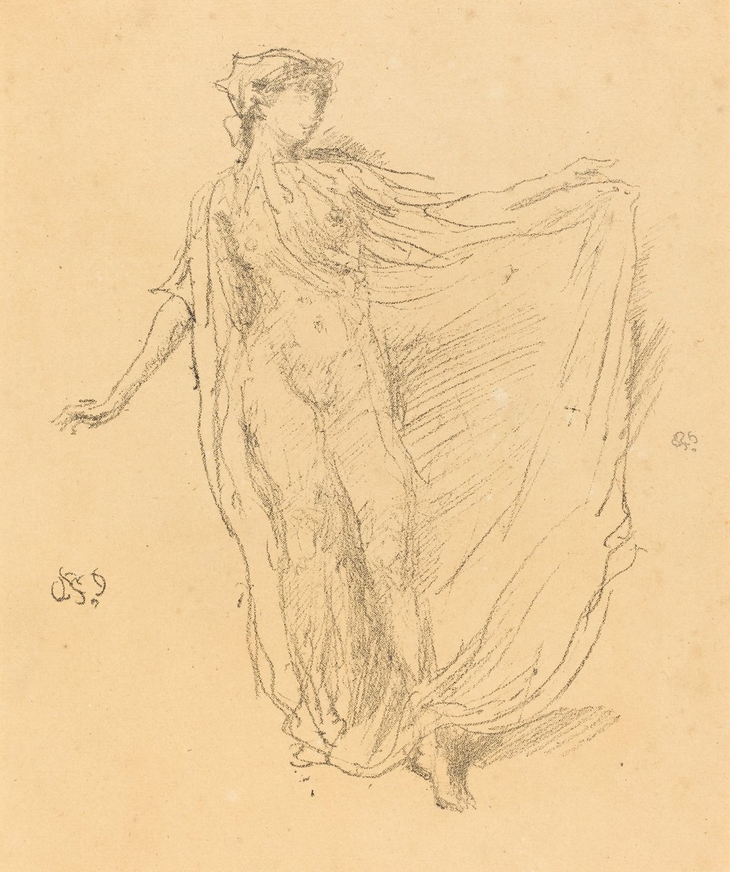 Den dansande flickan, 1889. av James Abbott McNeill Whistler