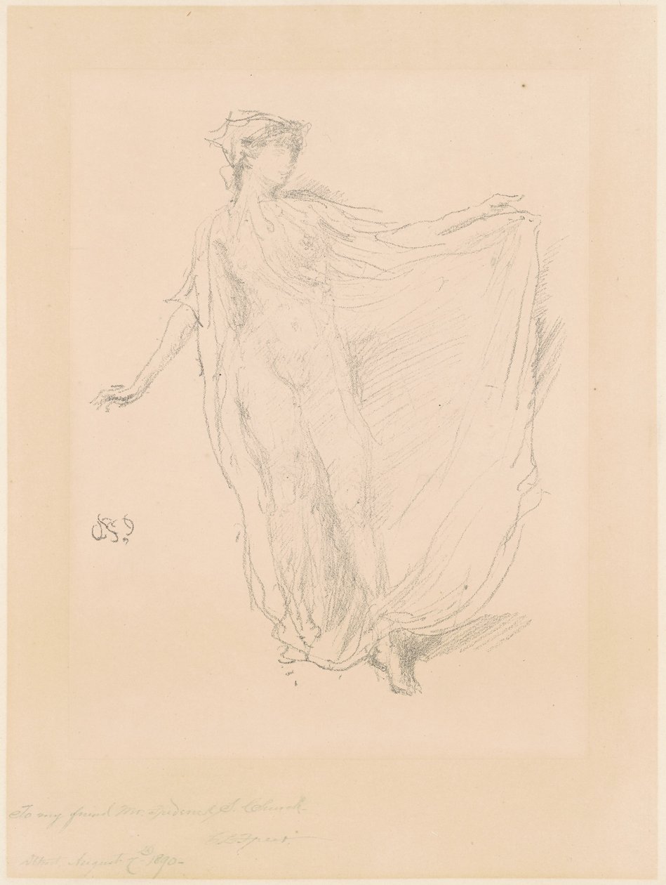 Den dansande flickan, 1889. av James Abbott McNeill Whistler