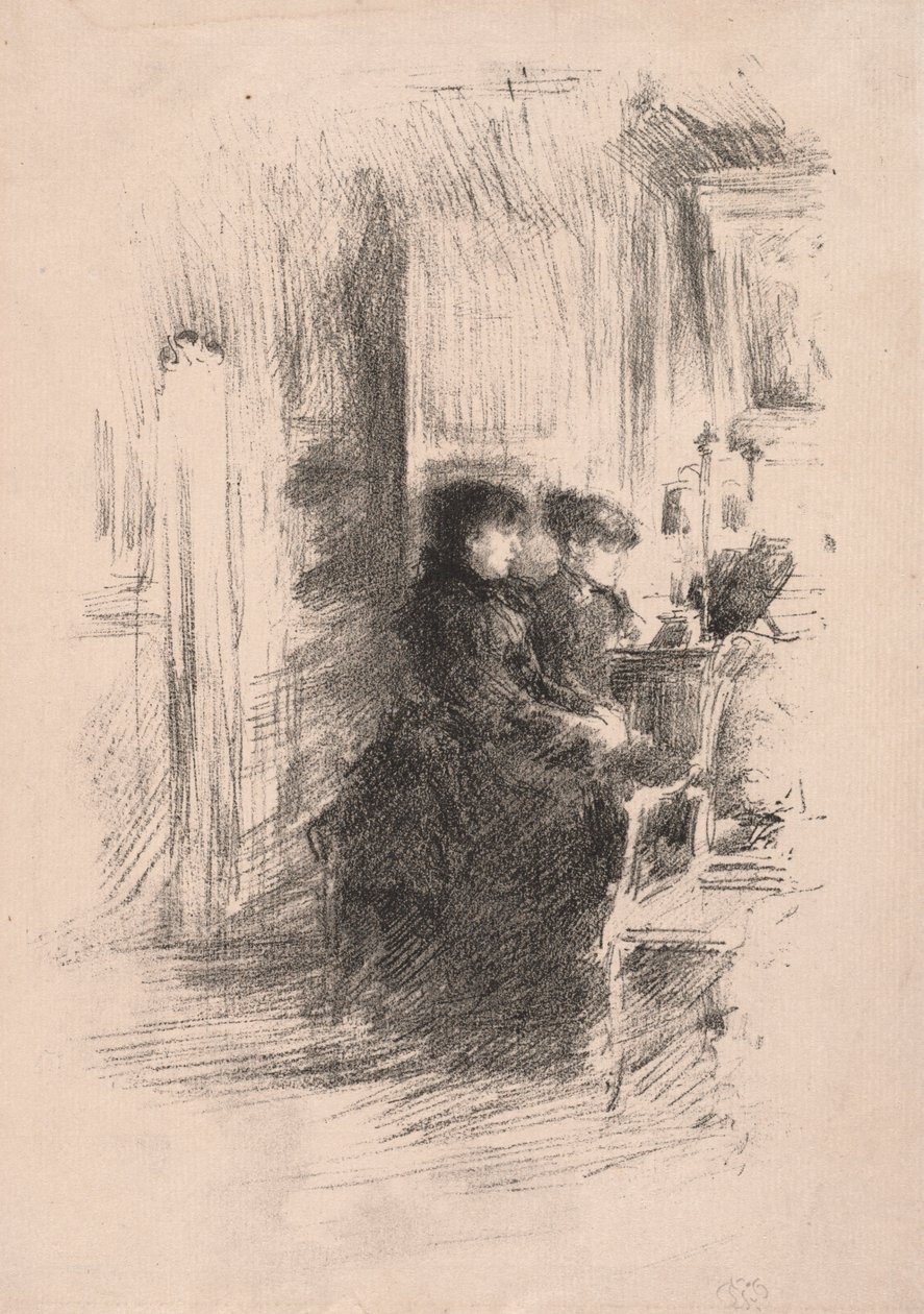 Duetten, 1894. av James Abbott McNeill Whistler
