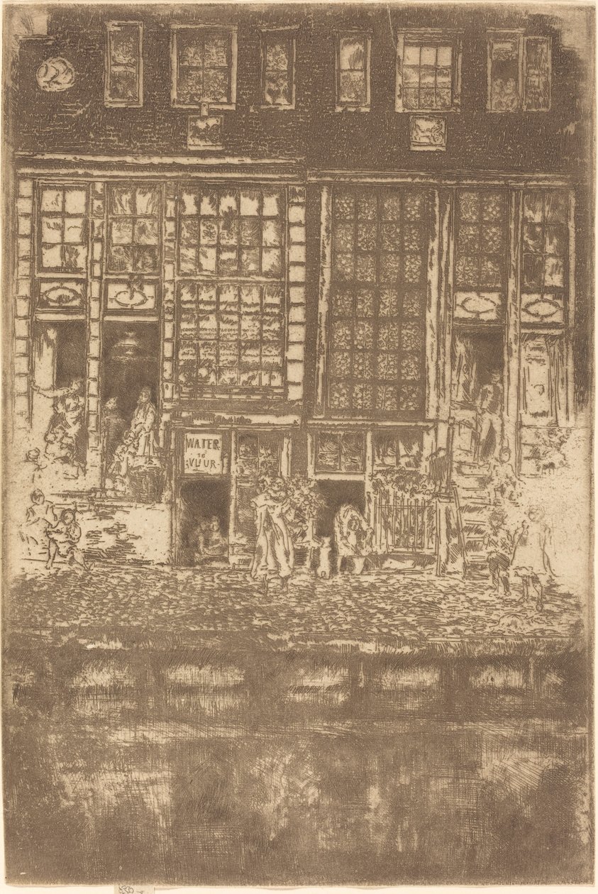 Den broderade ridån, 1889. av James Abbott McNeill Whistler
