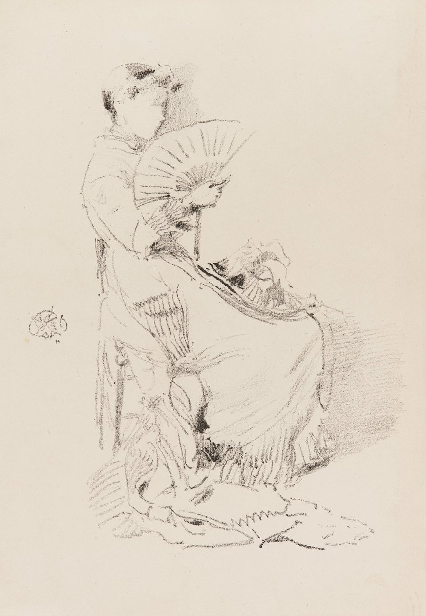 Fläkten, 1879. av James Abbott McNeill Whistler