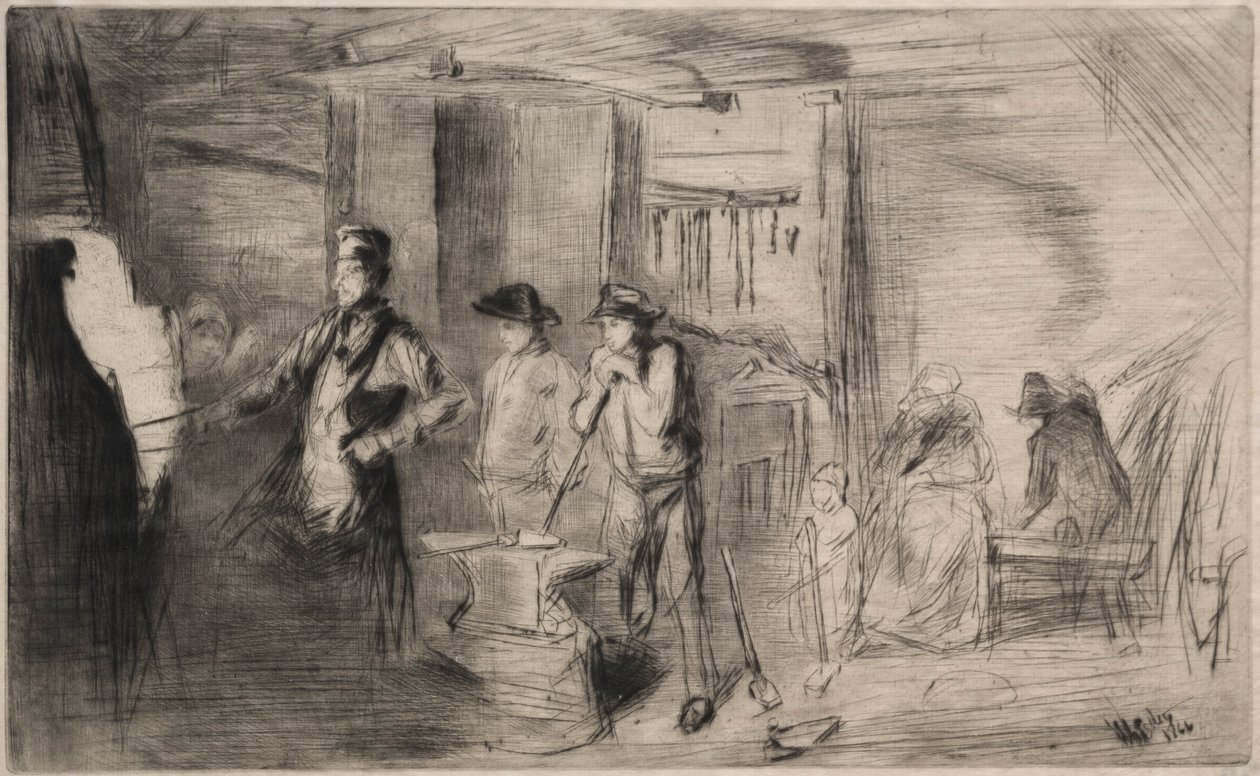 Smedjan, 1866. av James Abbott McNeill Whistler