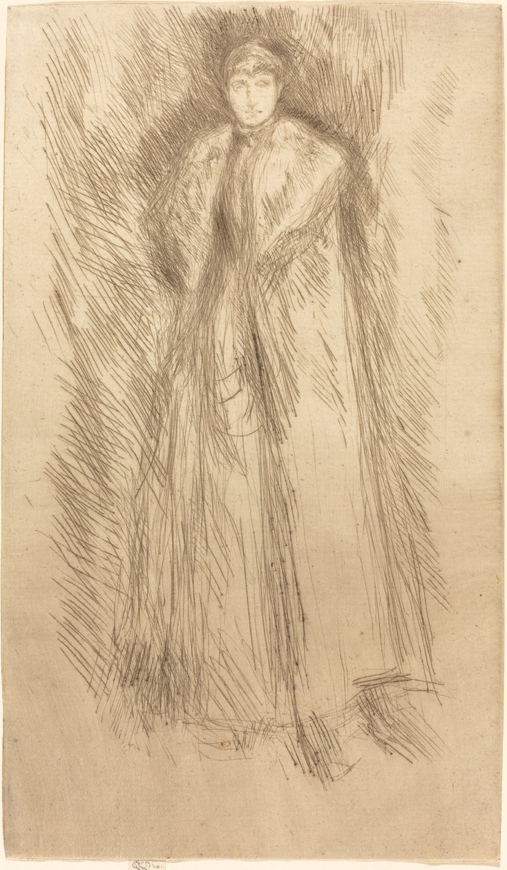 Pälsmanteln. av James Abbott McNeill Whistler