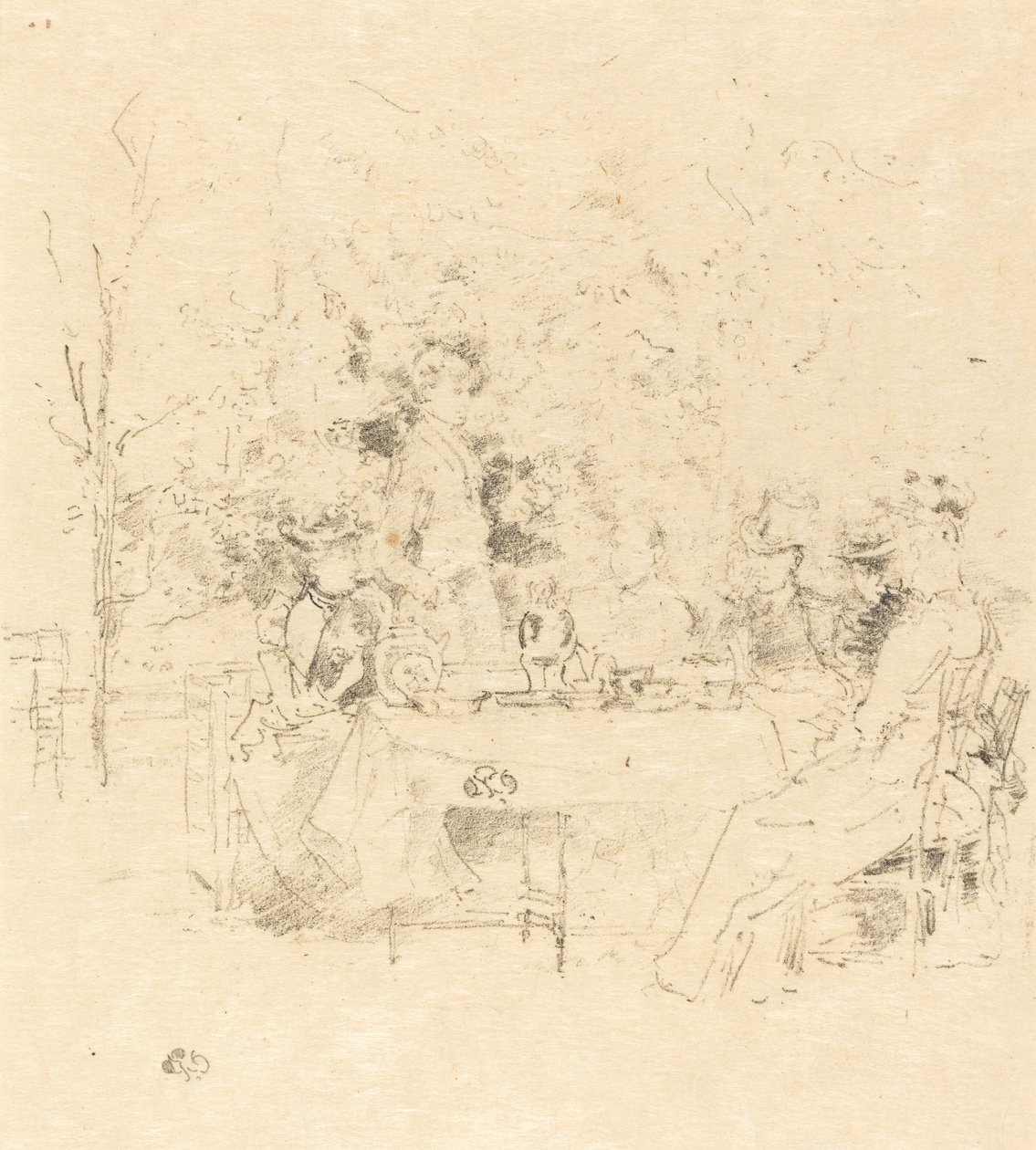 Trädgården, 1891. av James Abbott McNeill Whistler