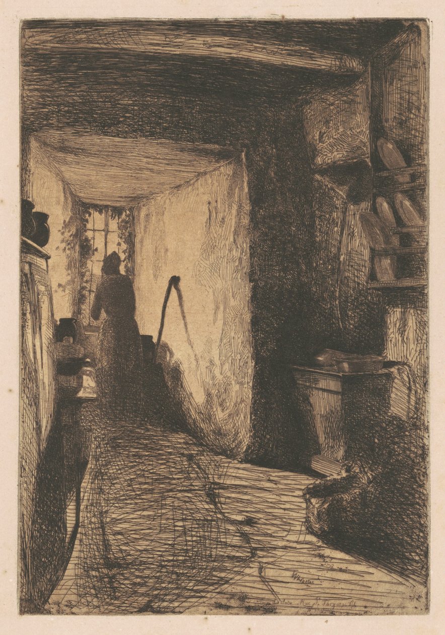 Köket, 1858. av James Abbott McNeill Whistler
