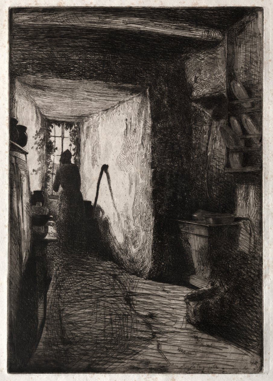 Köket, 1858. av James Abbott McNeill Whistler