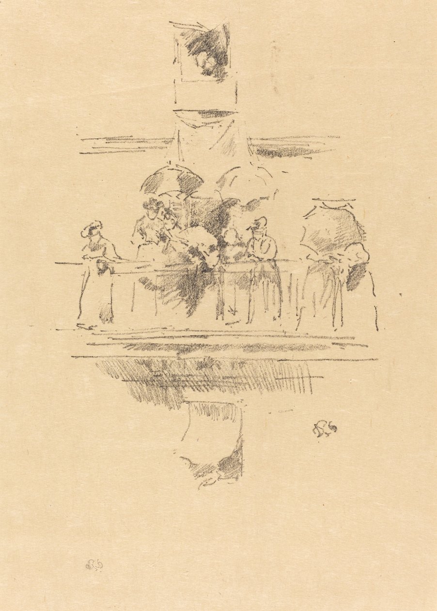 Den lilla balkongen, 1894. av James Abbott McNeill Whistler