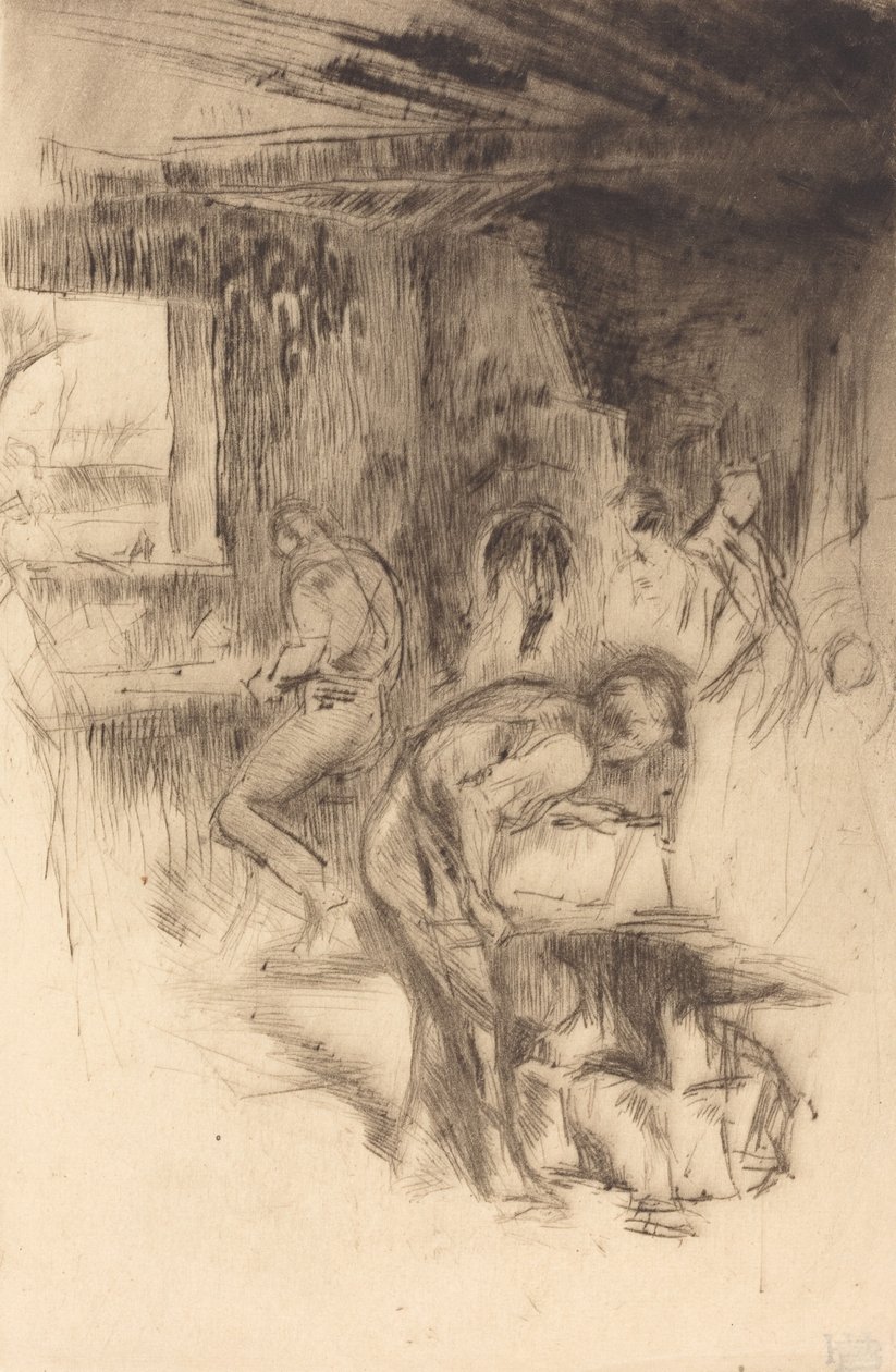 Den lilla smedjan, 1875. av James Abbott McNeill Whistler