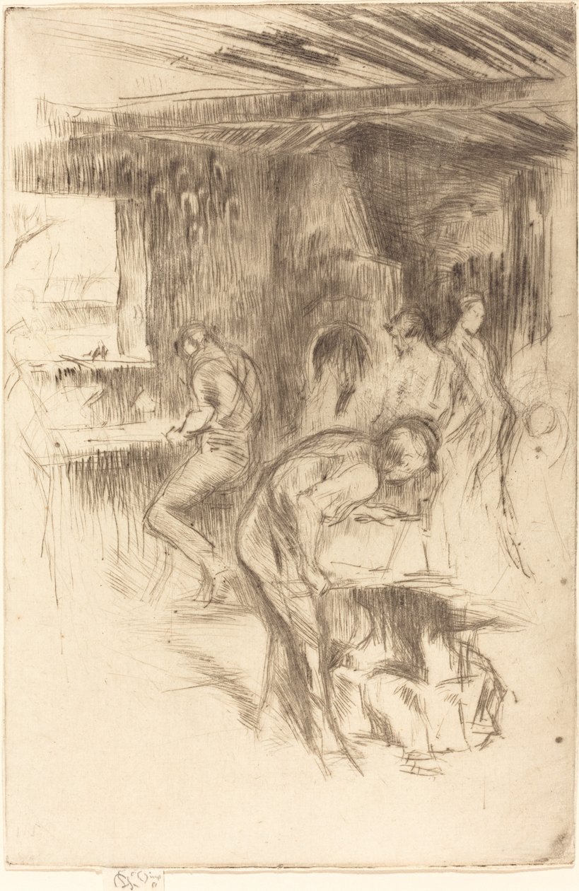 Den lilla smedjan, 1875. av James Abbott McNeill Whistler
