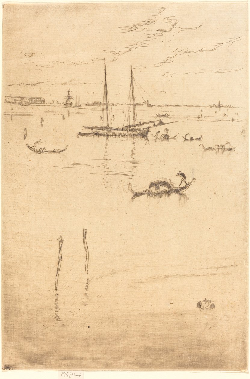 Den lilla lagunen, 18791880. av James Abbott McNeill Whistler
