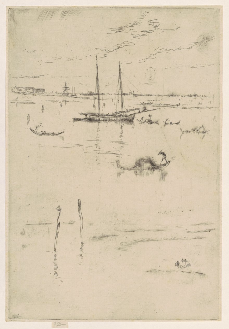 Den lilla lagunen, 18791880. av James Abbott McNeill Whistler