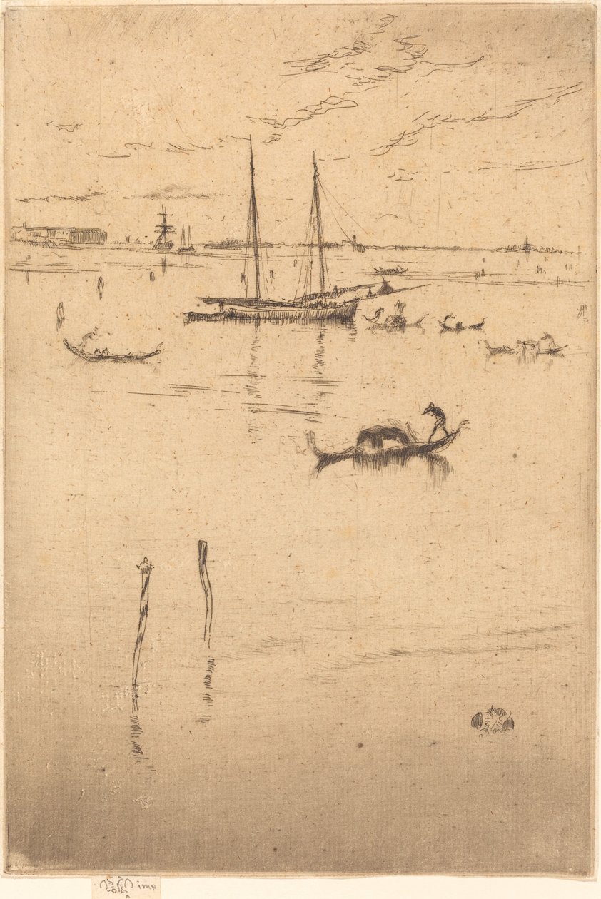 Den lilla lagunen, 18791880. av James Abbott McNeill Whistler