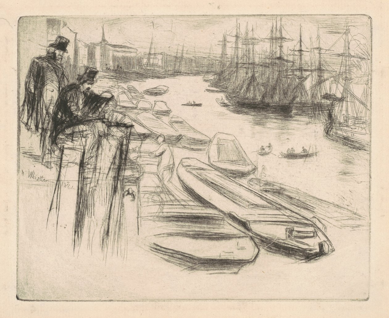 Den lilla poolen, 1861. av James Abbott McNeill Whistler