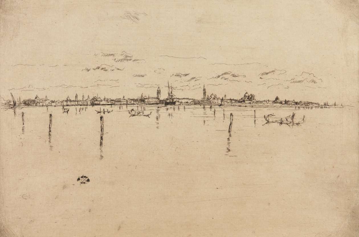 Det lilla Venedig, 1879-1880. av James Abbott McNeill Whistler