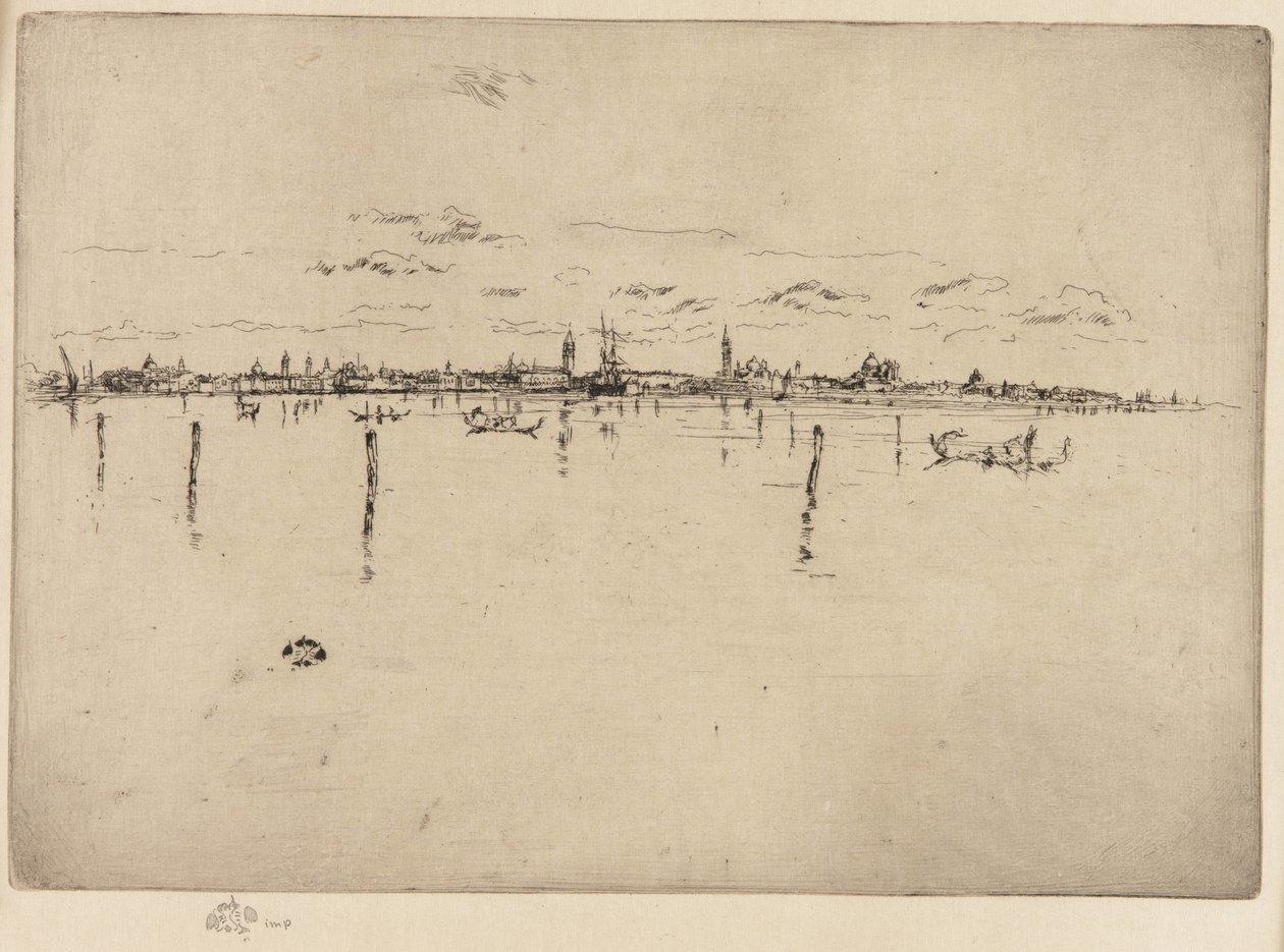 Det lilla Venedig, 1879-1880. av James Abbott McNeill Whistler
