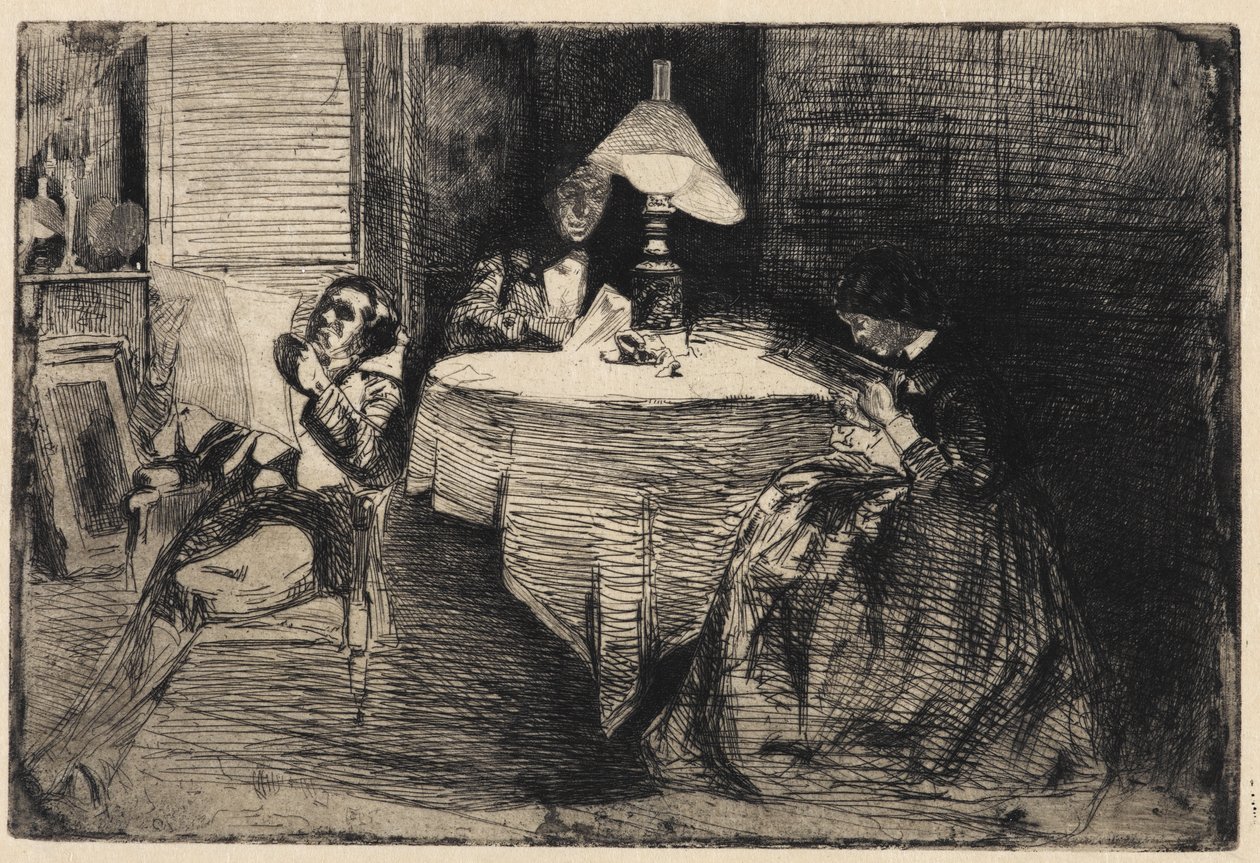 Musikrummet, 1858. av James Abbott McNeill Whistler