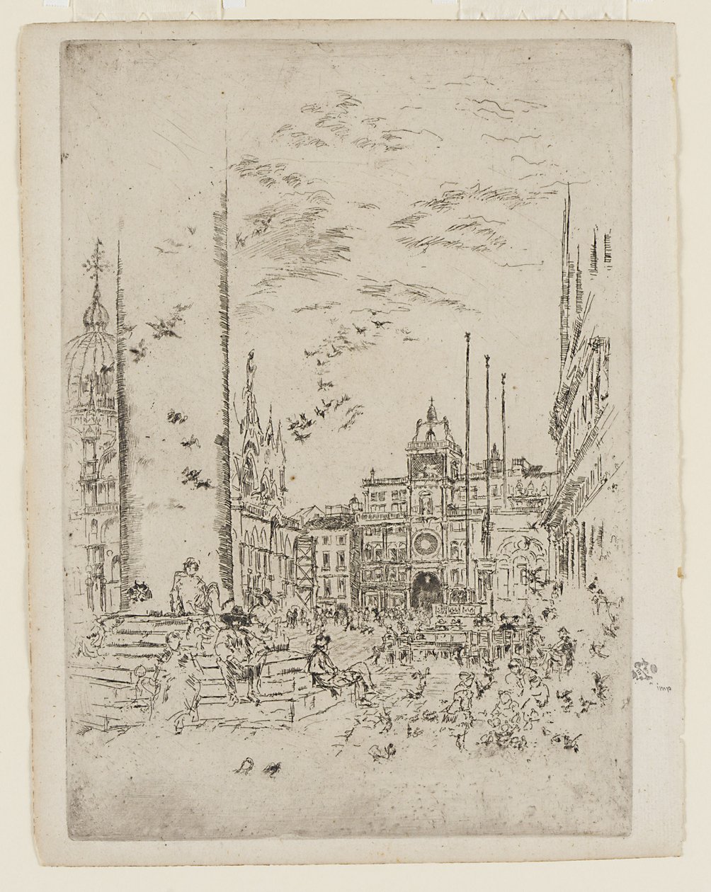 Piazzetta av James Abbott McNeill Whistler