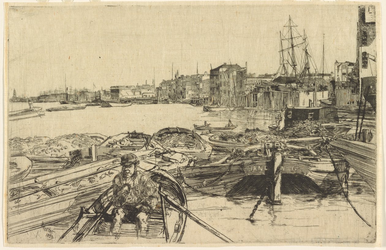 Poolen, 1859. av James Abbott McNeill Whistler