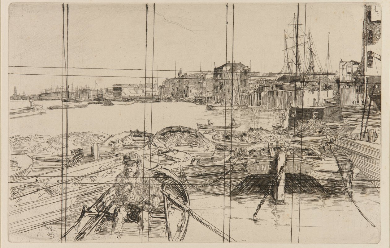 Poolen, 1859. av James Abbott McNeill Whistler