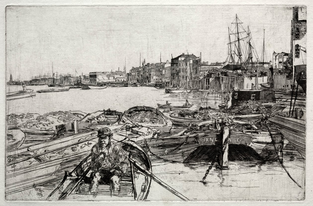 Poolen, 1859. av James Abbott McNeill Whistler