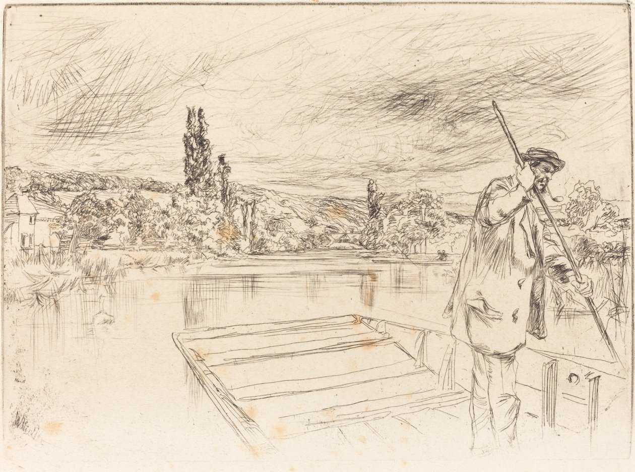The Punt, 1861. av James Abbott McNeill Whistler