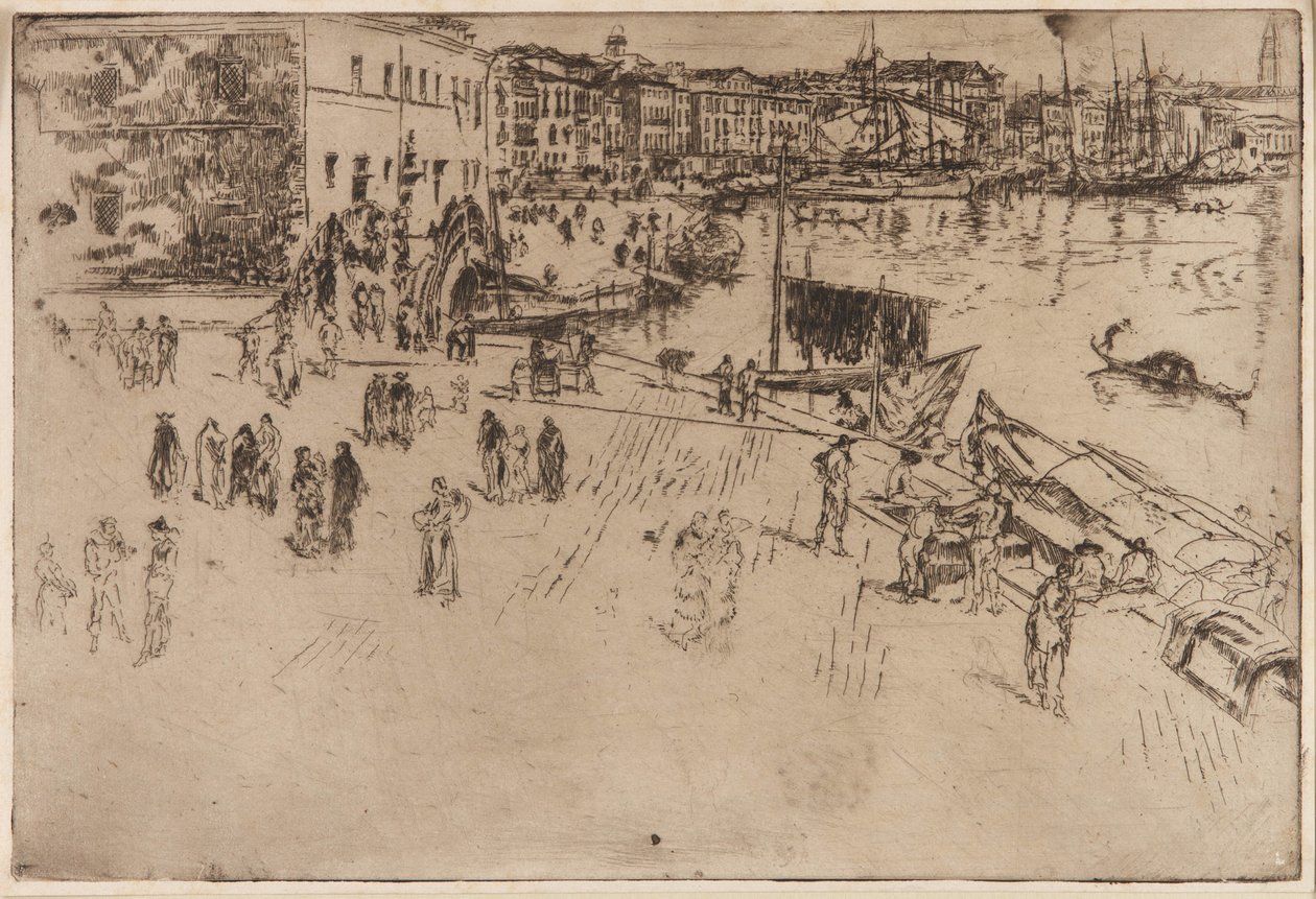 Riva, 1879-1880. av James Abbott McNeill Whistler