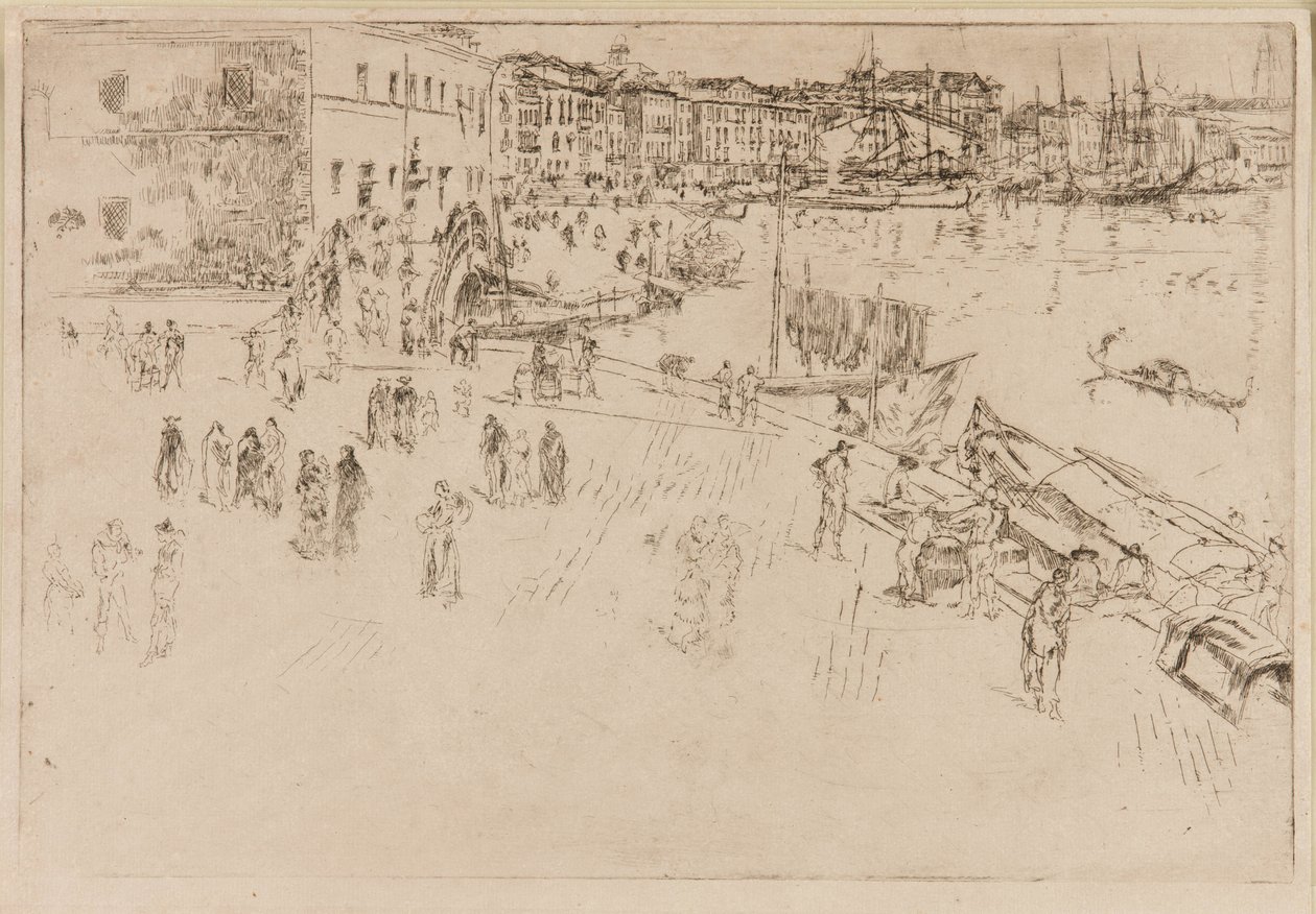 Riva, 1879-1880. av James Abbott McNeill Whistler