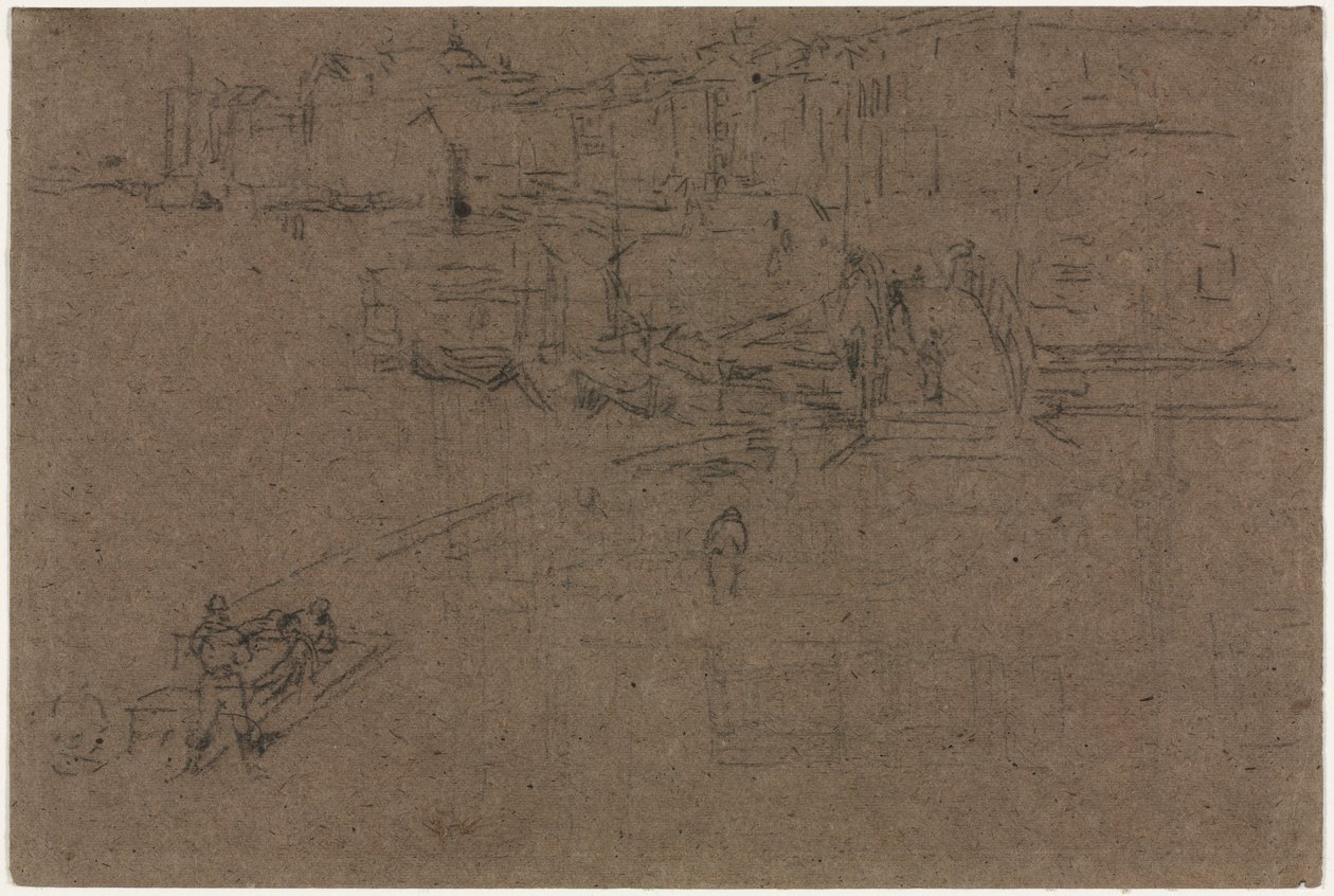 Riva, Venedig. av James Abbott McNeill Whistler