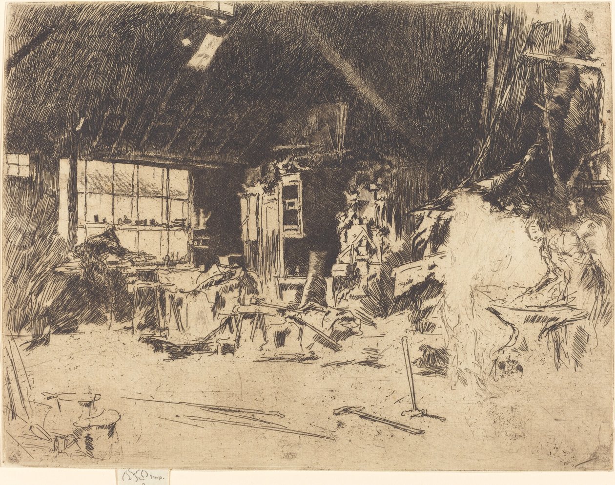Smedjan, ca. 1880. av James Abbott McNeill Whistler