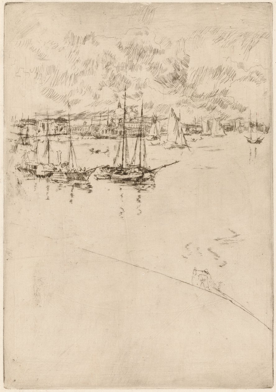 Ångbåten, Venedig, 18791880. av James Abbott McNeill Whistler