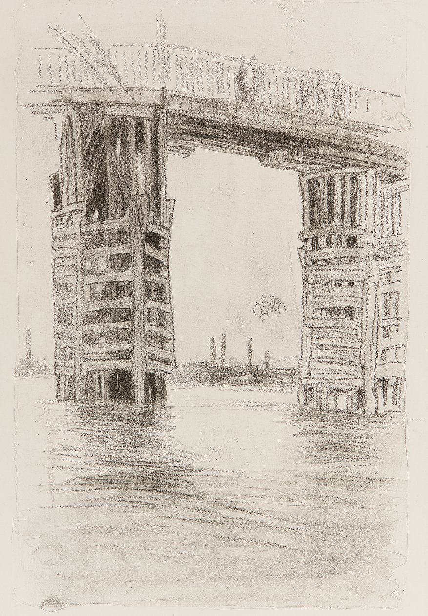 Den höga bron, 1878. av James Abbott McNeill Whistler