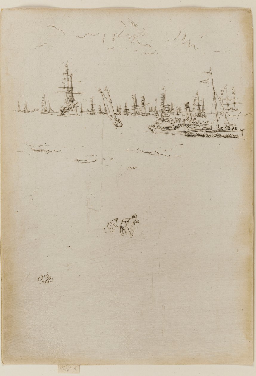 Besöksbåten, 1887. av James Abbott McNeill Whistler