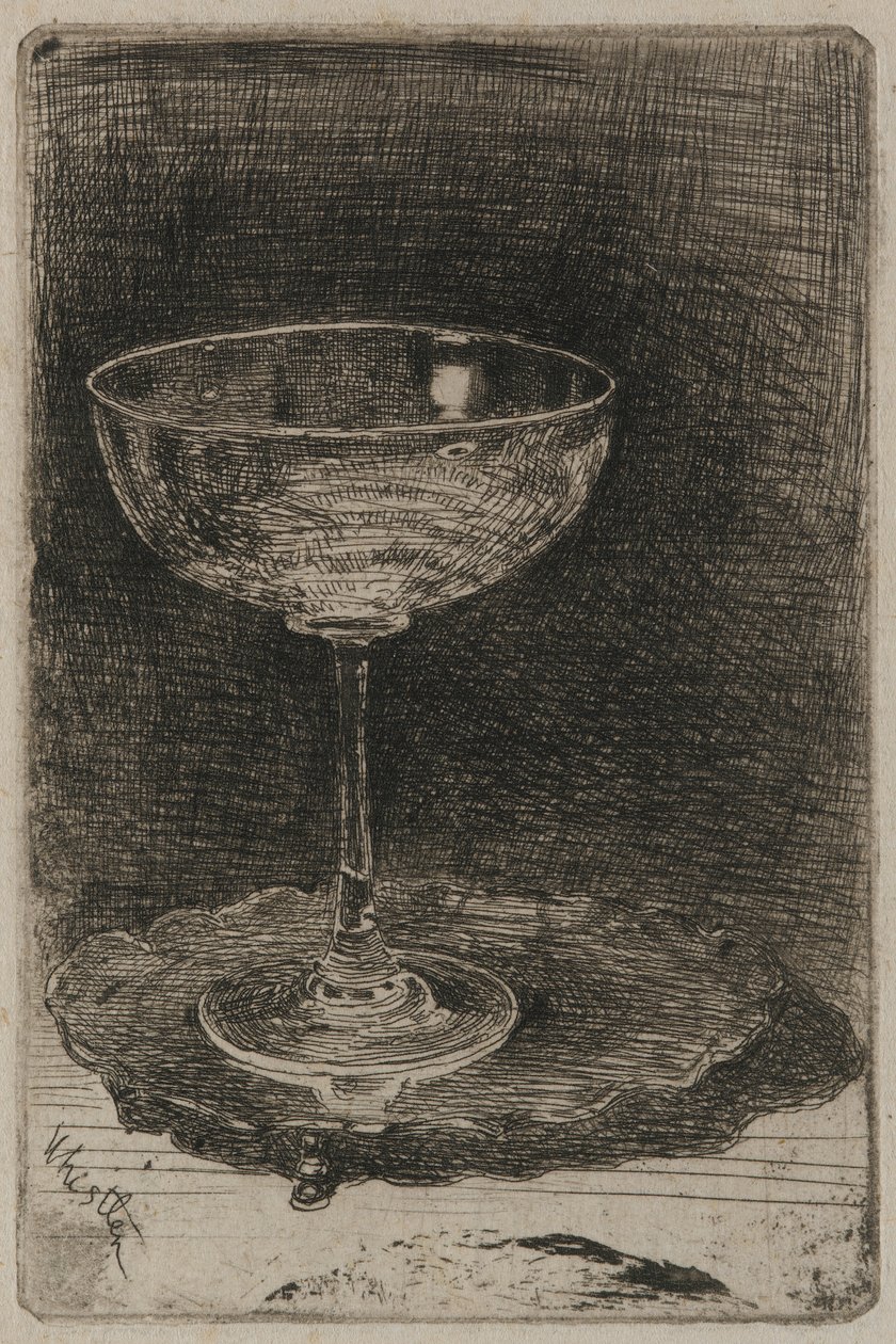 Vinglaset, 1858. av James Abbott McNeill Whistler