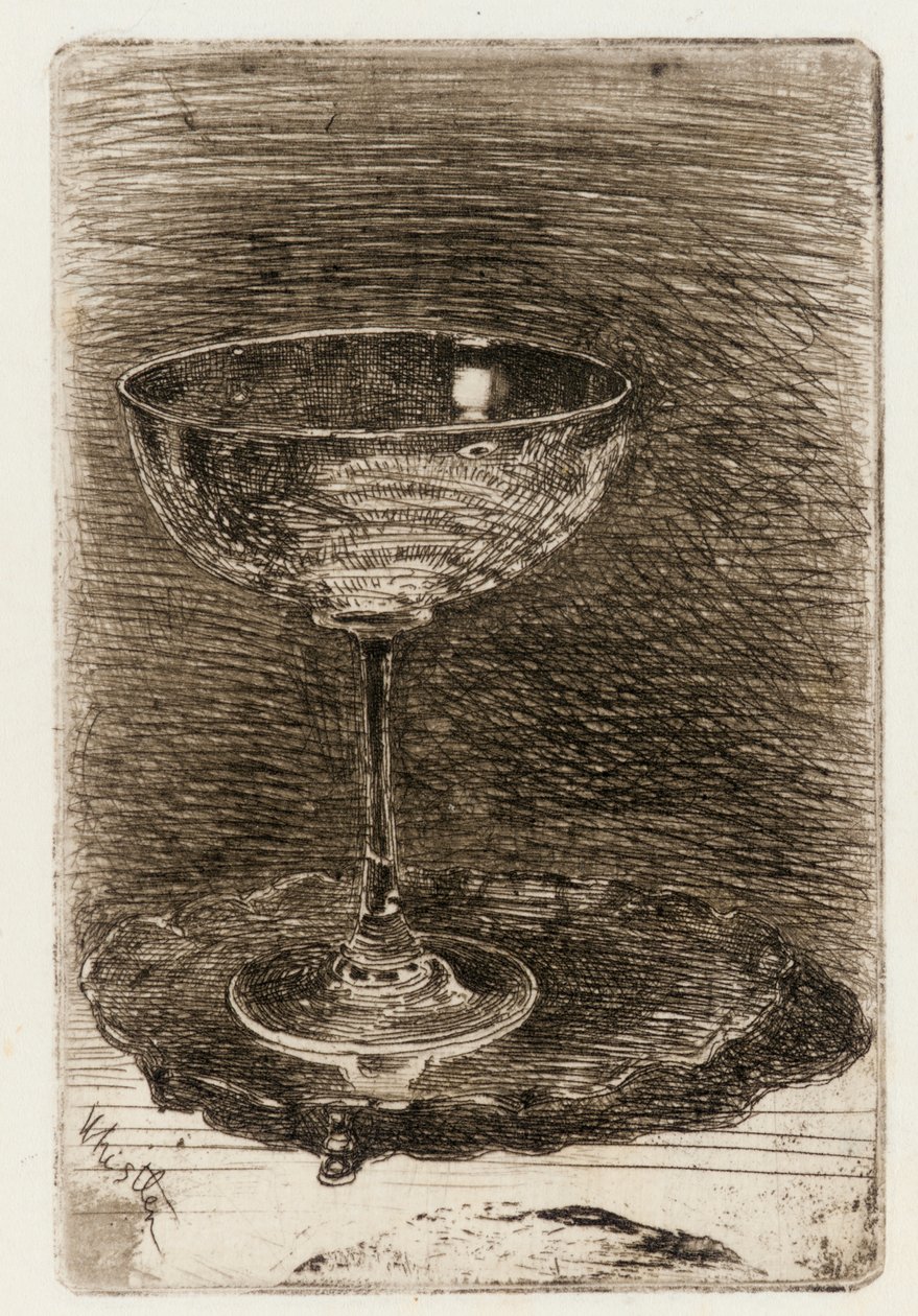 Vinglaset, 1858. av James Abbott McNeill Whistler
