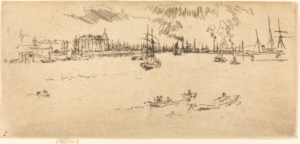 Tilbury, 1887. av James Abbott McNeill Whistler