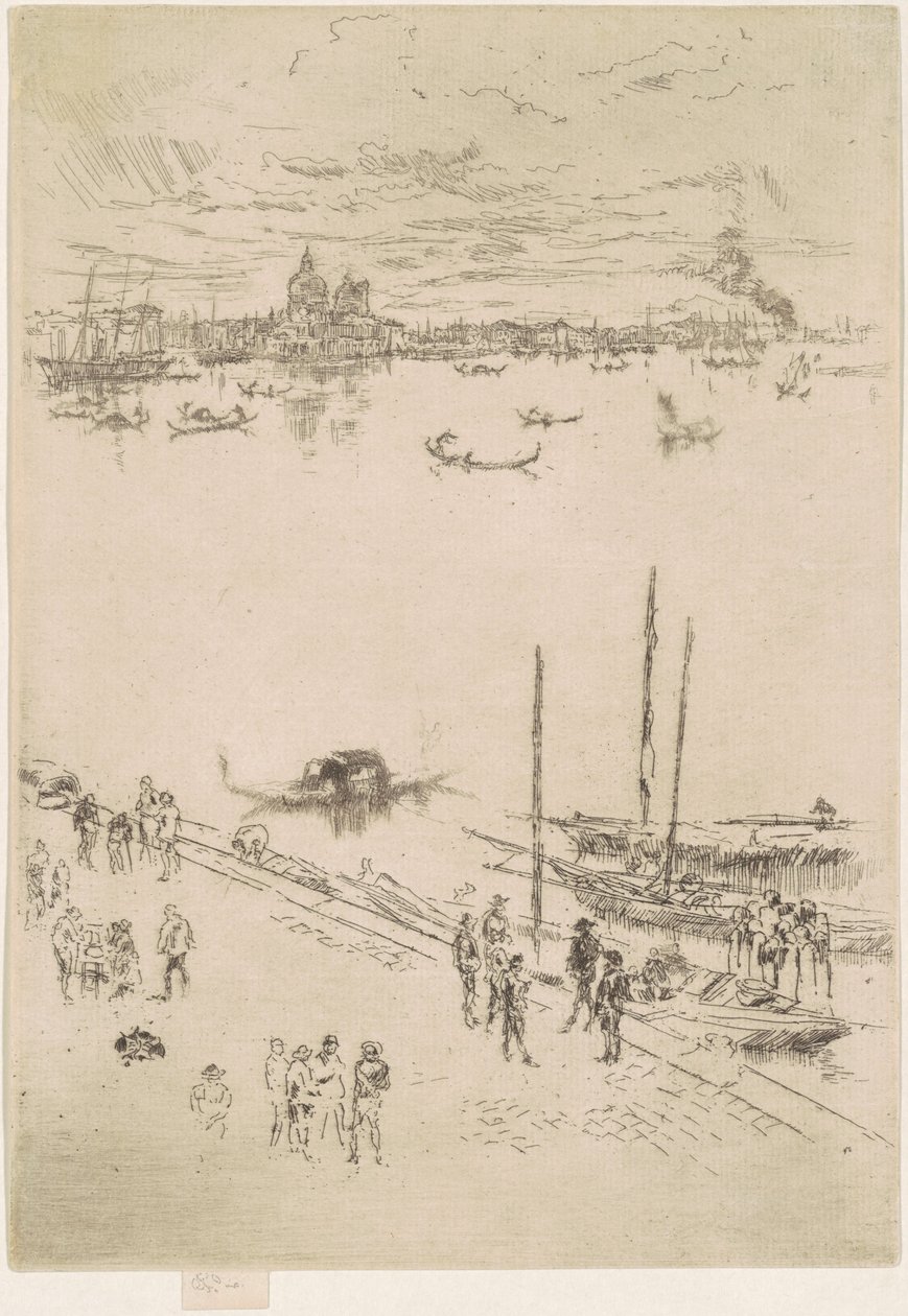 Upprätta Venedig, 1879-1880. av James Abbott McNeill Whistler