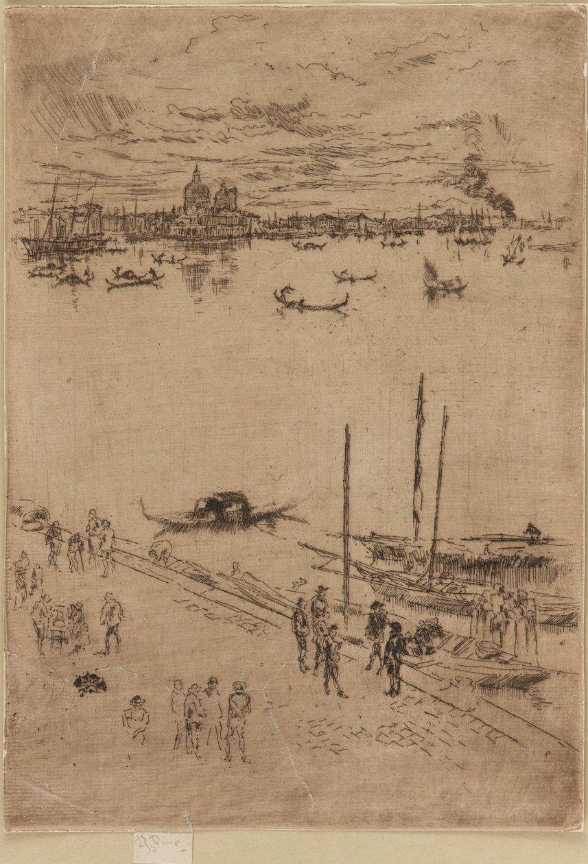 Upprätta Venedig, 1879-1880. av James Abbott McNeill Whistler