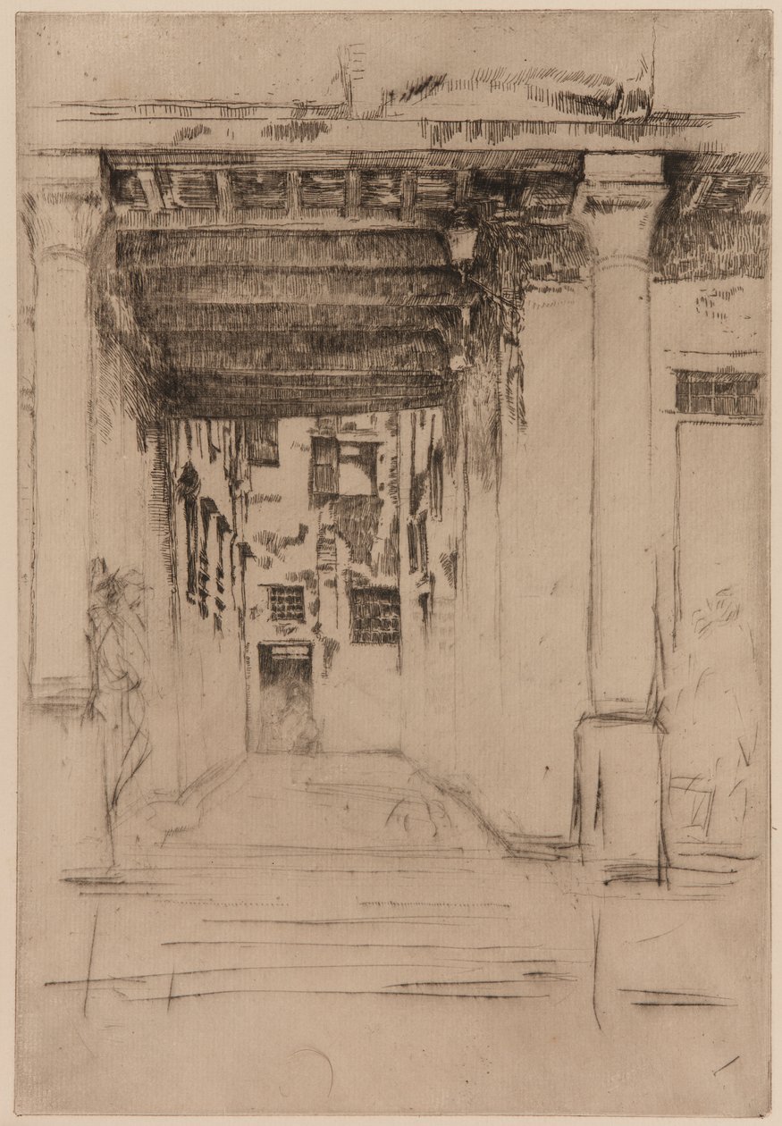Venetianska hovet, 1879-1880. av James Abbott McNeill Whistler