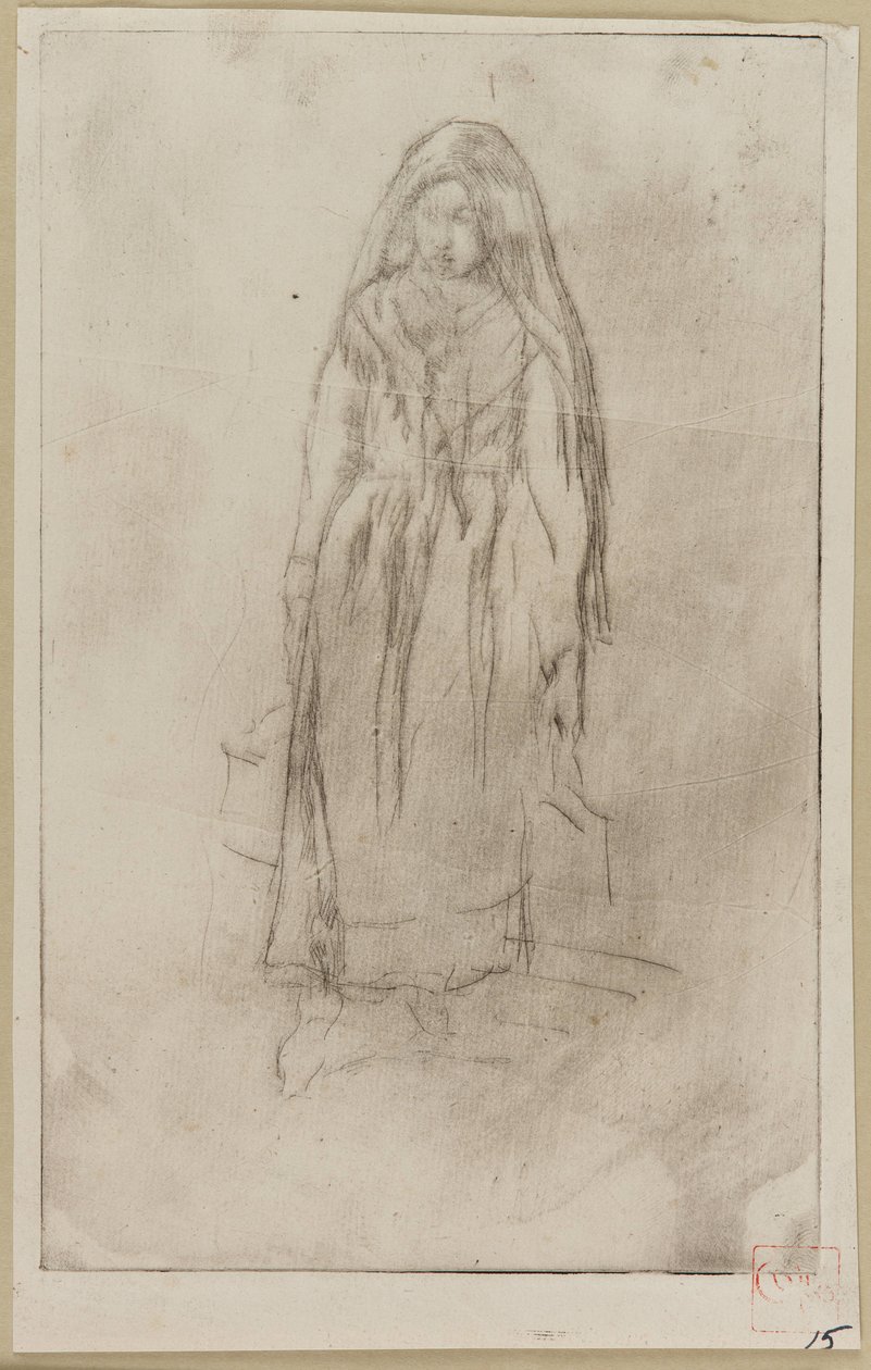Venetiansk vattenbärare, 1879-1880. av James Abbott McNeill Whistler