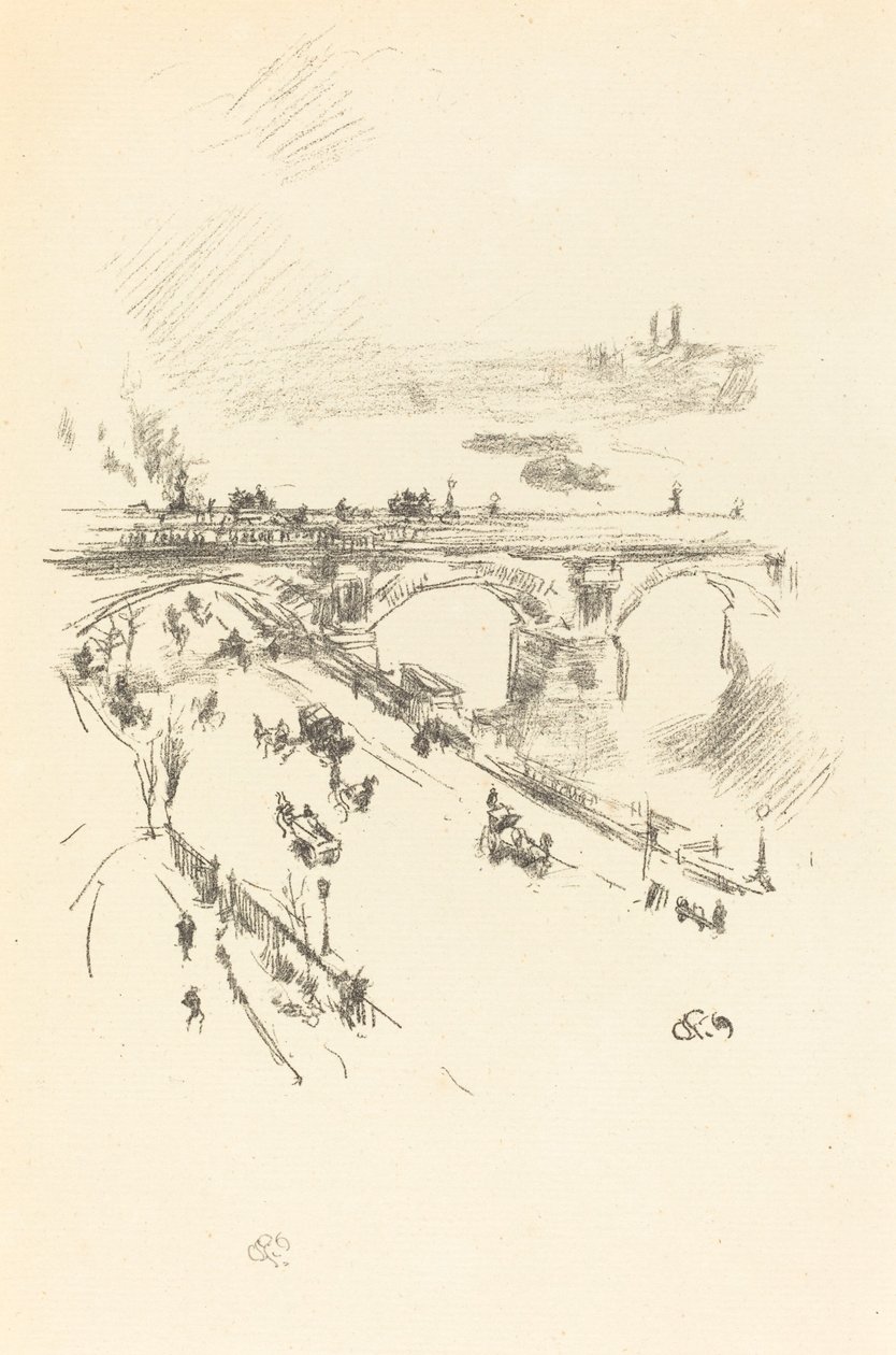 Waterloo Bridge, 1896. av James Abbott McNeill Whistler