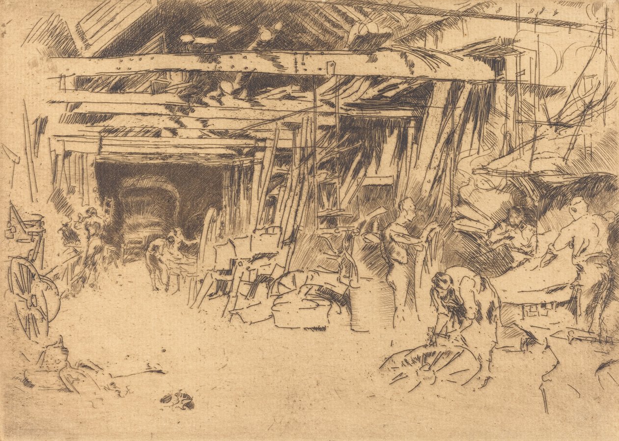 Wheelwright, 18791880. av James Abbott McNeill Whistler